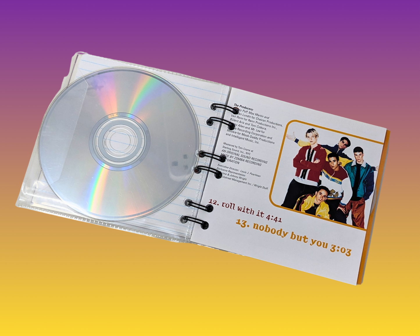 Backstreet Boys CD Notebook