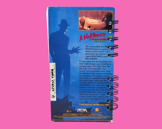 Carnet de notes VHS du film Les Griffes de la nuit 3 : Les Guerriers du rêve