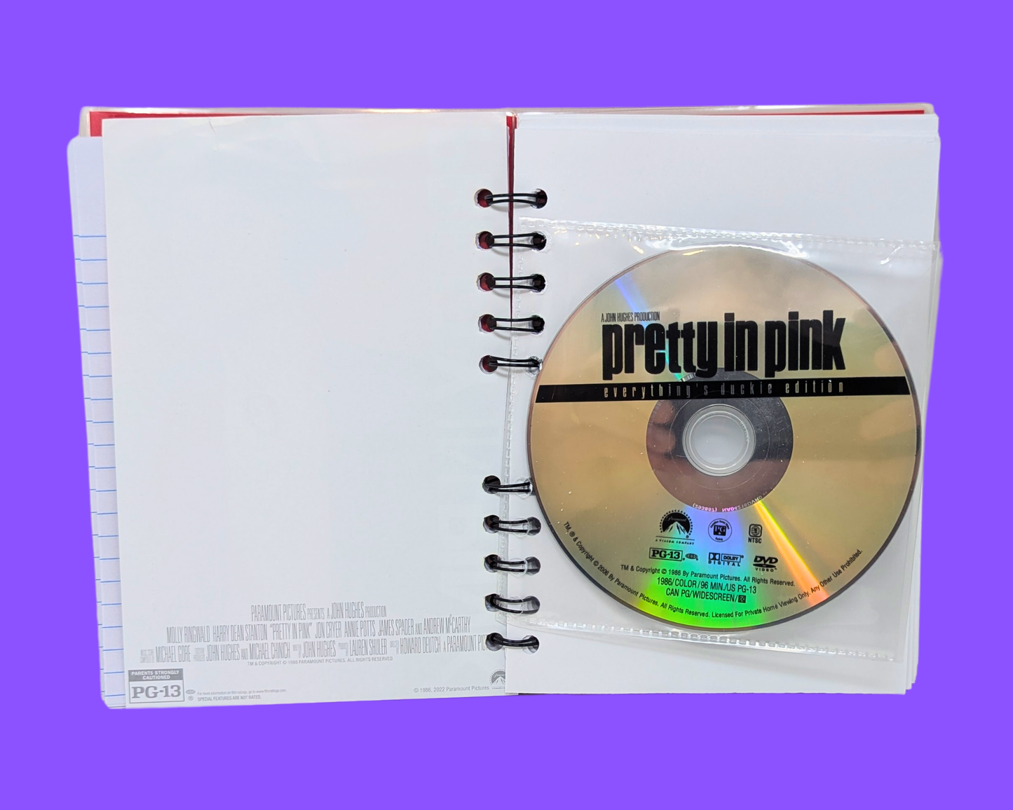 Carnet de notes du film DVD Pretty in Pink