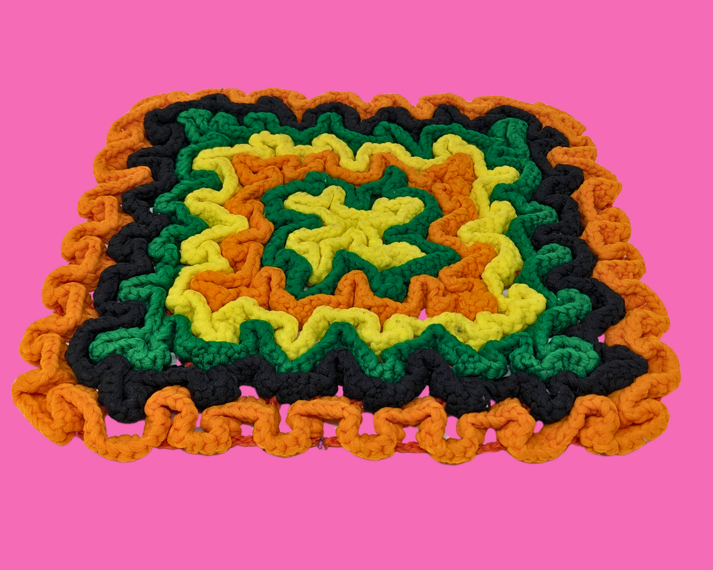 Napperon au crochet vintage des années 1980