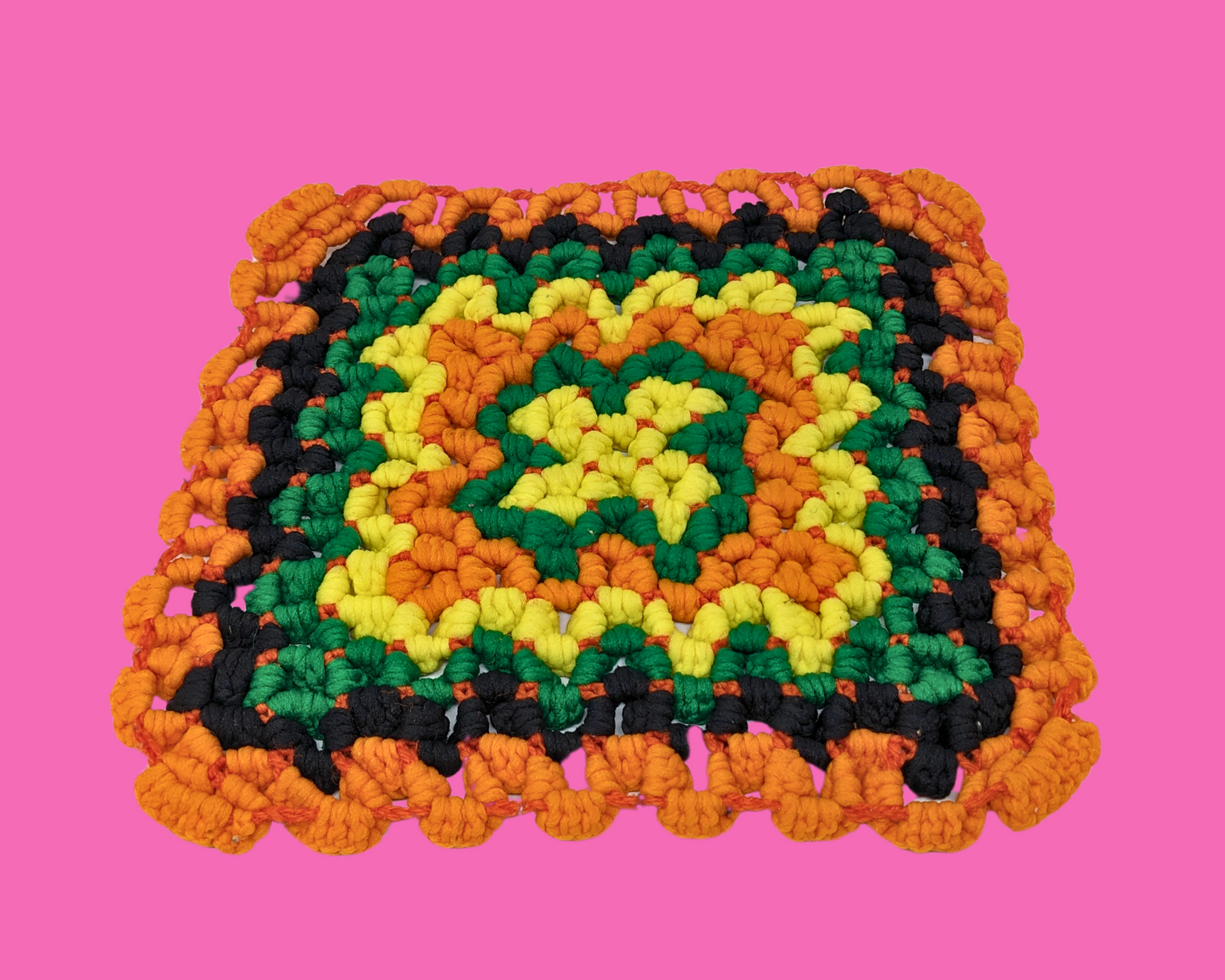 Napperon au crochet vintage des années 1980