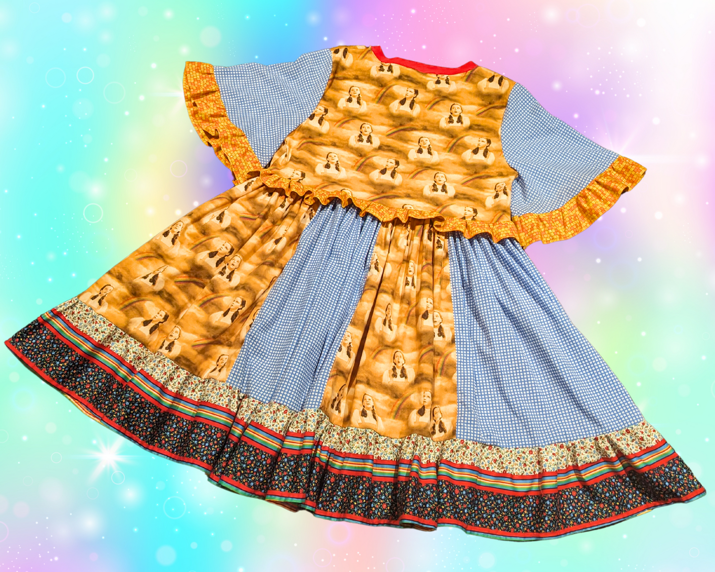 Handmade, Upcycled The Wizard of Oz Dress L-XL