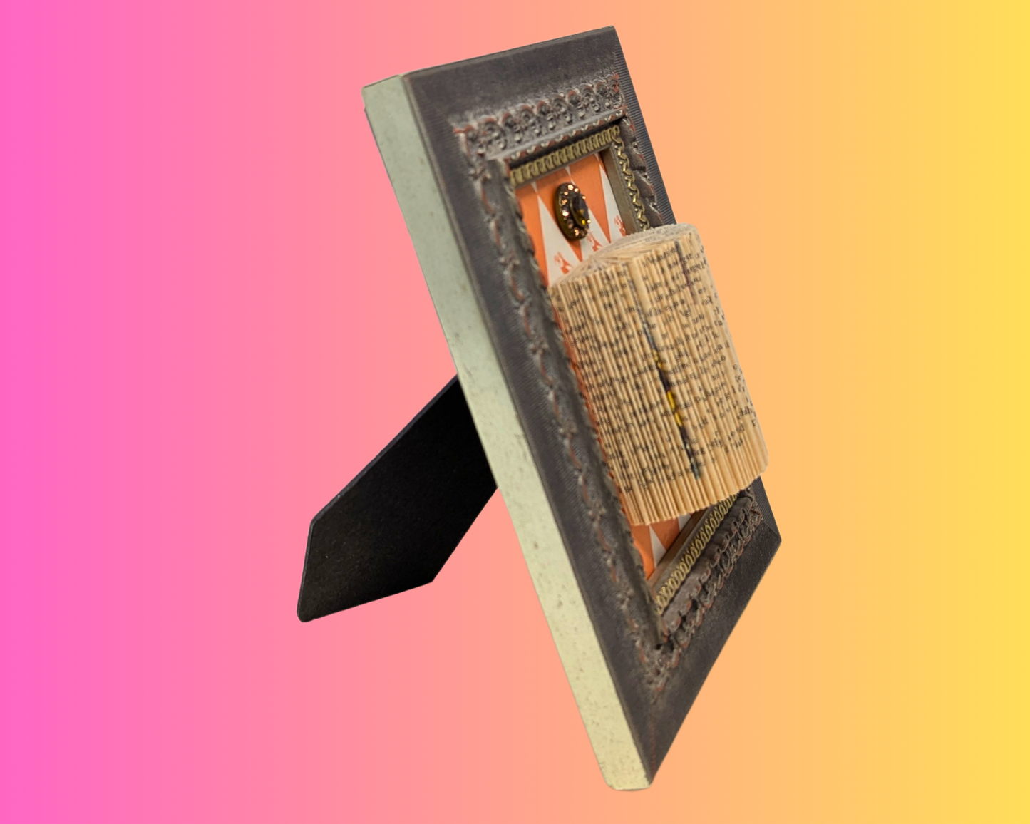 Handmade and Upcycled Book Folding Art Sculpture