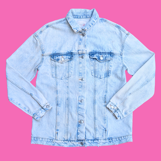 Star Wars Upcycled T-Shirt Denim Jacket Size S for Women