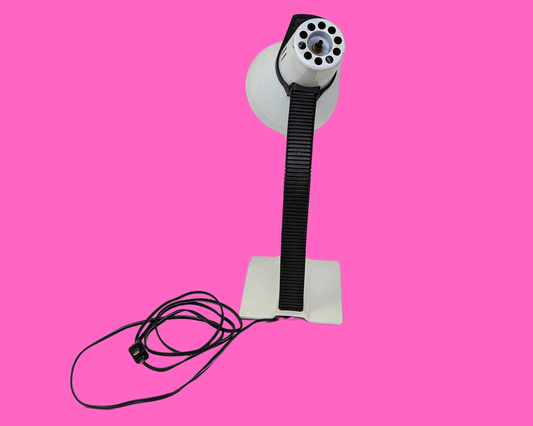 Lampe de bureau blanche vintage des années 1990