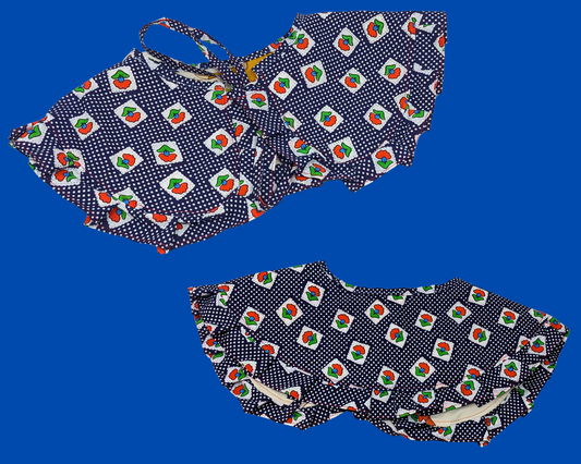 Collier pèlerin réversible Disney Le Renard et le Chien, fait main et recyclé, avec volant