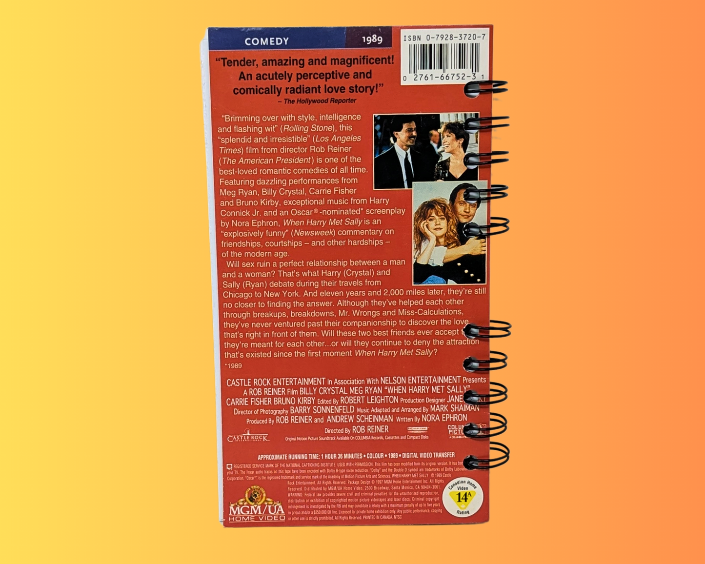 Carnet de notes VHS du film Quand Harry rencontre Sally