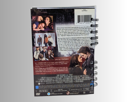 Carnet de notes du film DVD Twilight
