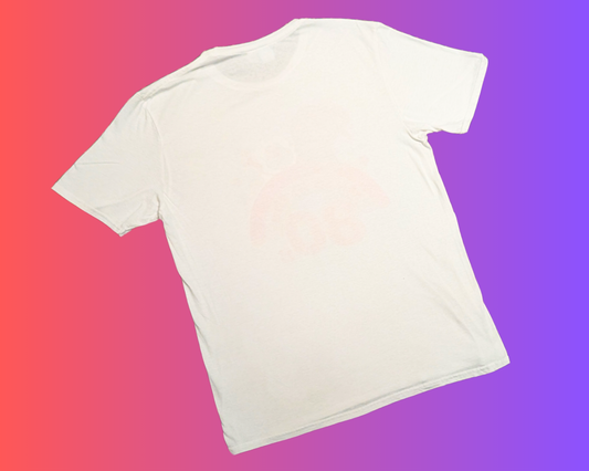 T-shirt blanc Y2K Rainbow Brite taille L