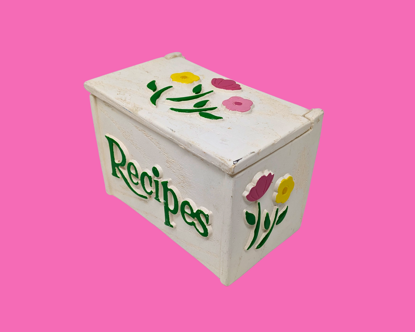 Petite boîte à recettes vintage des années 1960