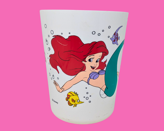 Vintage 1990's Disney's The Little Mermaid Trash Can