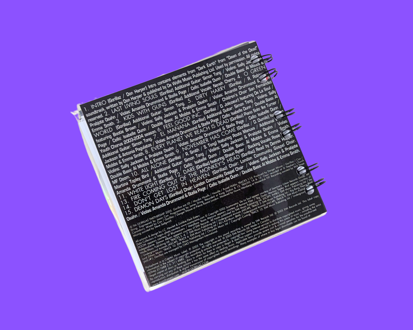 Gorillaz, Demon Days CD Notebook
