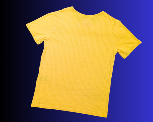 Y2K Yellow Harley Davidson Sports Styled T-Shirt Size M