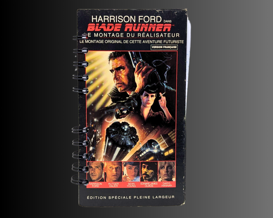 Carnet de notes VHS du film Blade Runner, version française