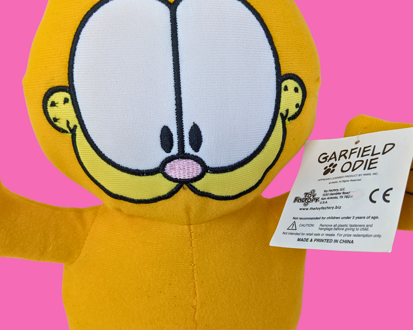 Vintage 1990's Garfield Plushie, New With Tags