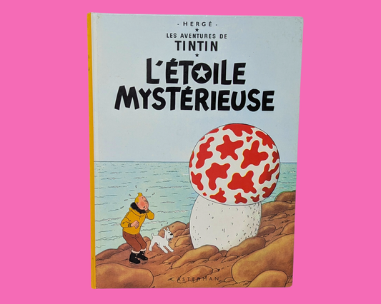 Tintin et l'Étoile Mystérieuse vintage des années 1980