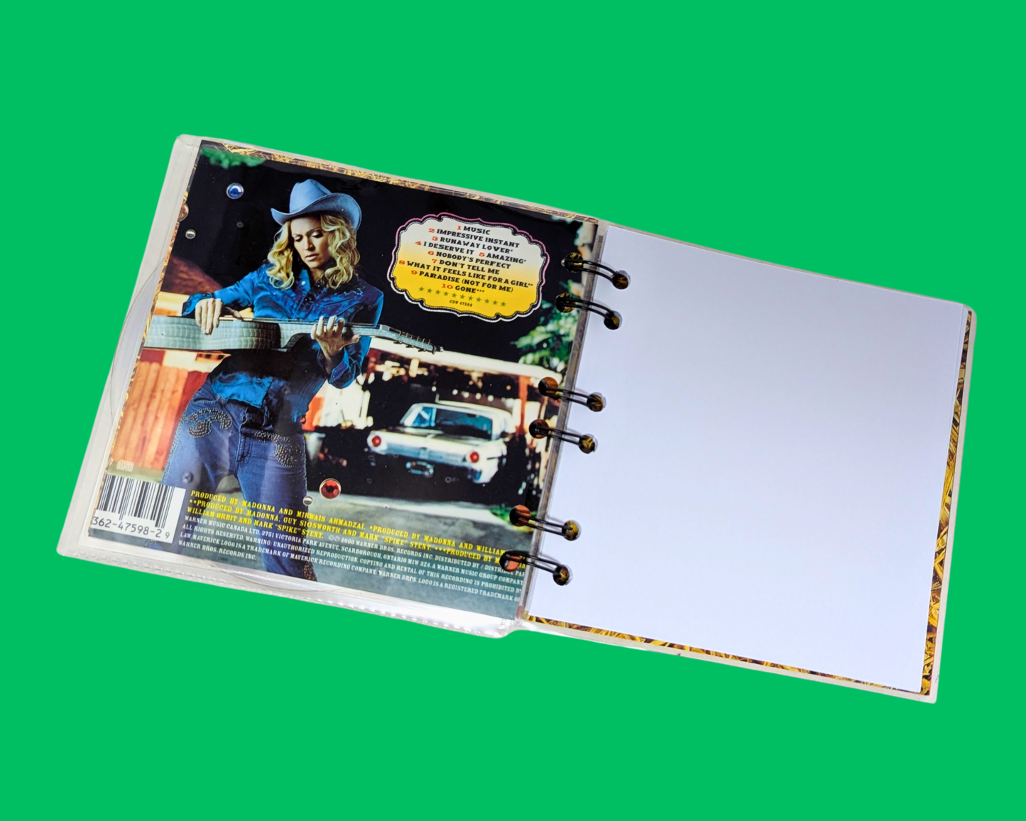 Madonna, Music CD Notebook
