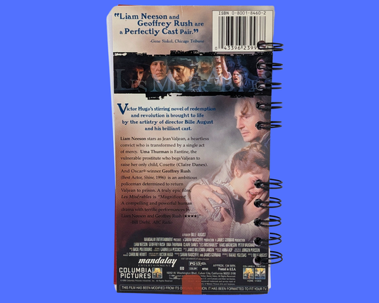 Carnet de film VHS Les Misérables