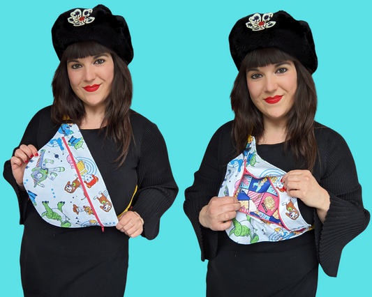 Sac banane Toy Story fait main et recyclé