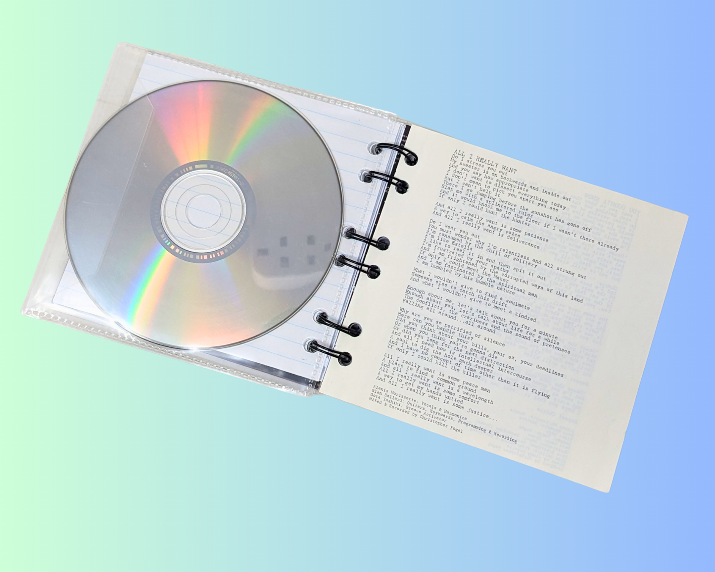 Alanis Morissette, Jagged Little Pill CD Notebook