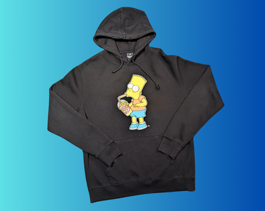 Y2K Official Simpsons, Bart Simpson Hoodie Size S