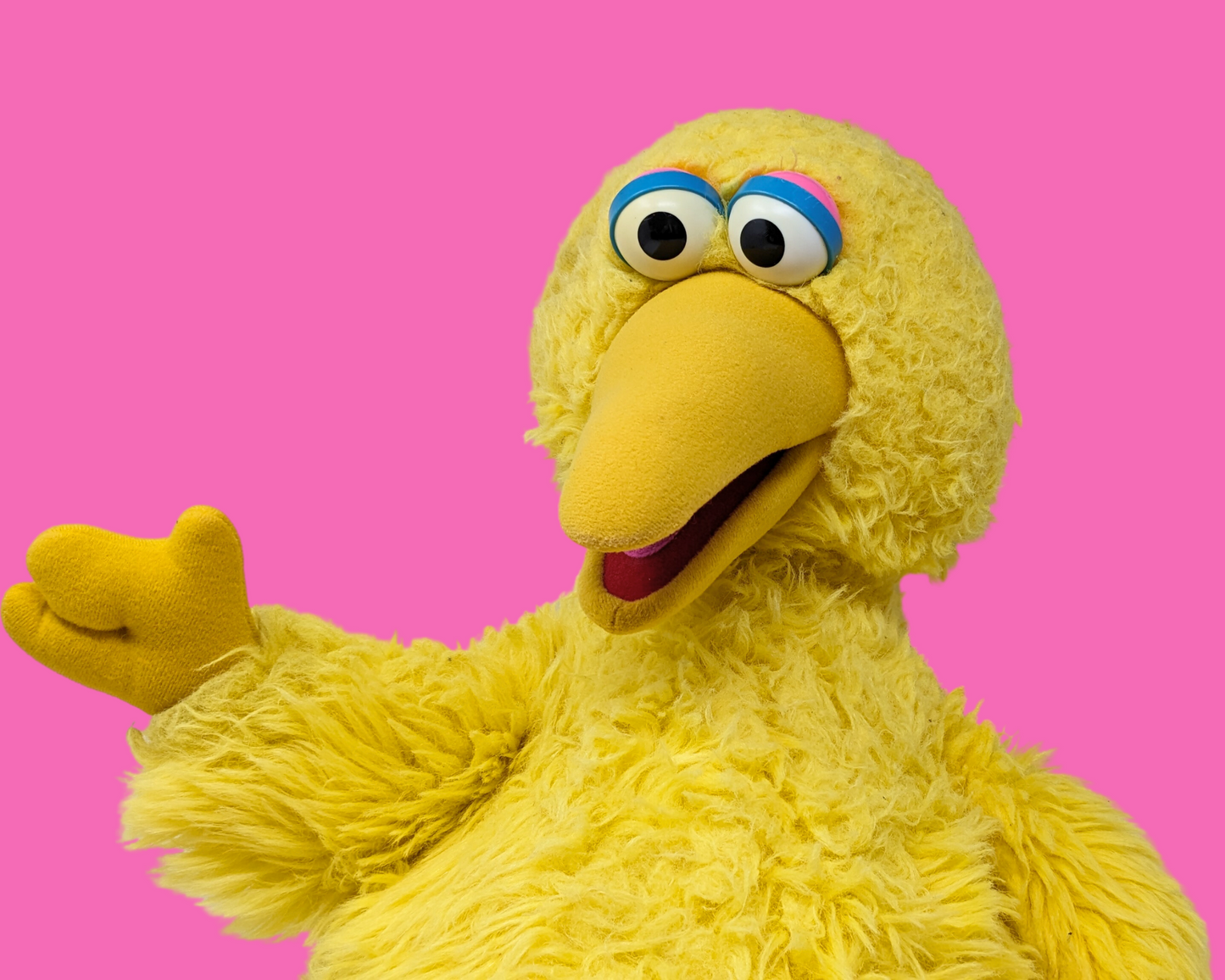 Peluche géante vintage des années 1990 en forme d'oiseau