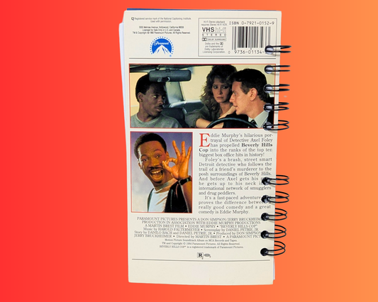 Carnet de notes VHS du film Le Flic de Beverly Hills
