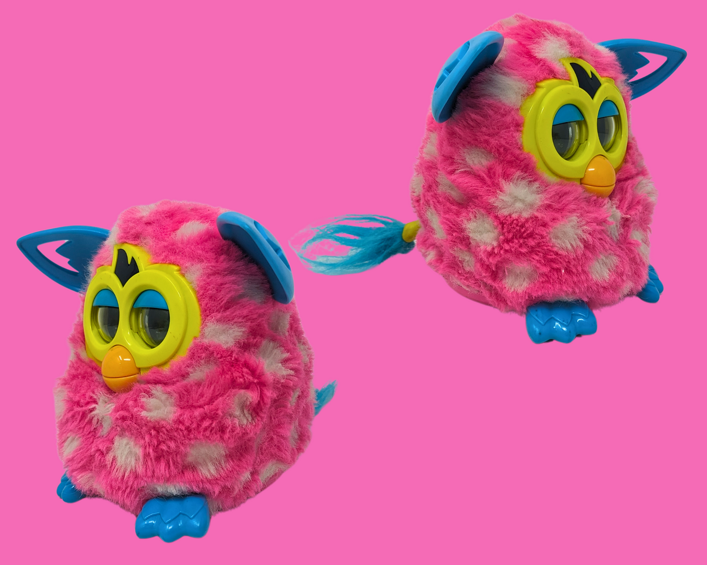 Jouet Furby rose Y2K fonctionnel, parlant français