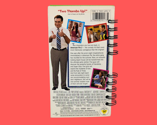 Carnet de notes VHS du film American Pie 2