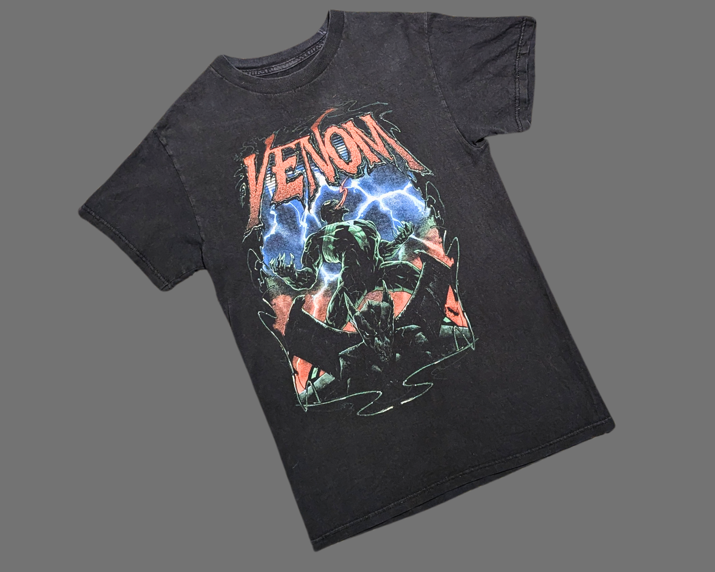 Y2K Black Venom T-Shirt Size S