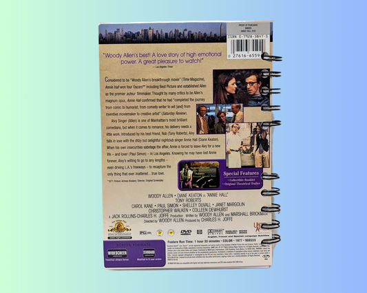 Carnet de notes du film DVD d'Annie Hall