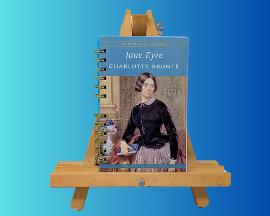 Carnet de notes fait main et recyclé inspiré du roman Jane Eyre de Charlotte Bronté