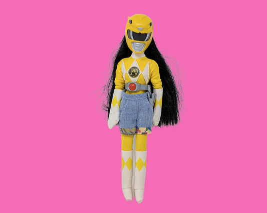 Poupée jaune Bandai Power Rangers pour filles vintage de 1994