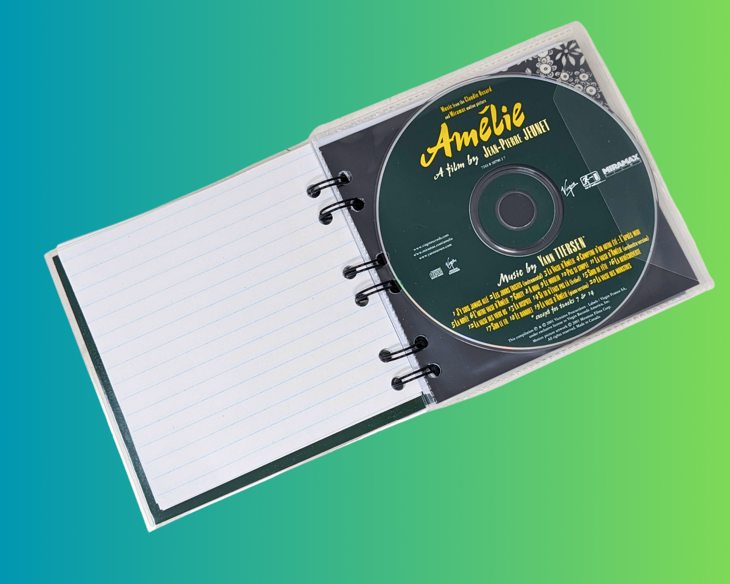Le Fabuleux Destin d'Amélie Poulain Soundtrack CD Notebook