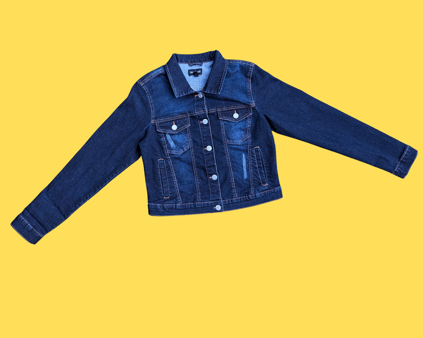 Veste en jean « Looney Tunes » faite main et recyclée, taille L