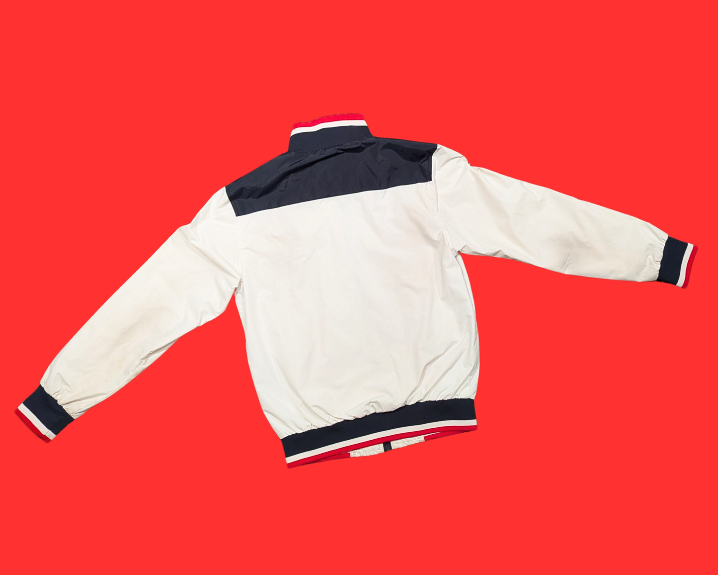 Veste légère Polo Ralph Lauren Y2K, rouge, bleu et blanc, taille S