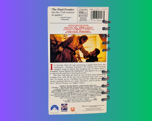 Star Trek V The Final Frontier VHS Movie Notebook