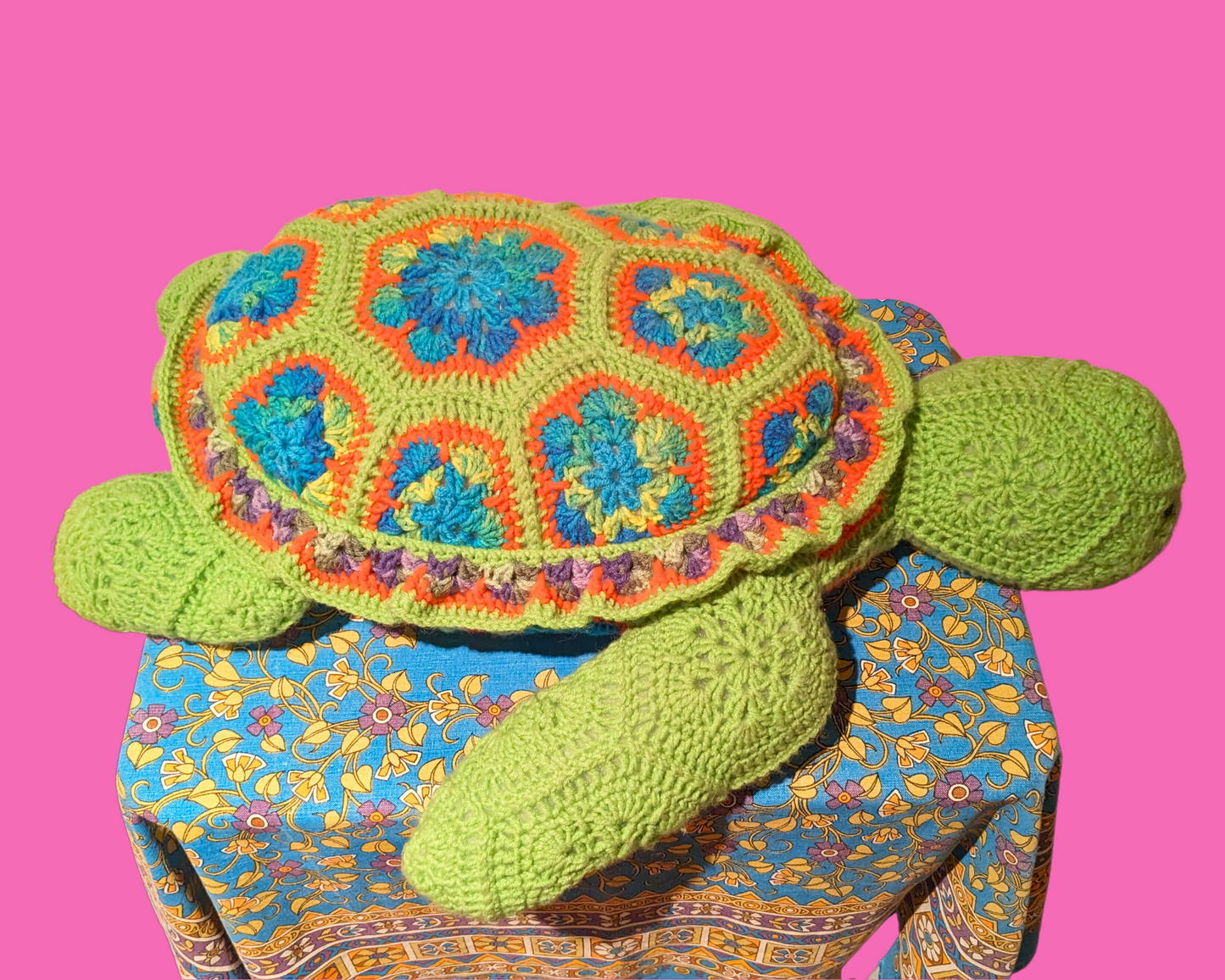 Ensemble de deux peluches vintage des années 1980, fabriquées à la main et crochetées