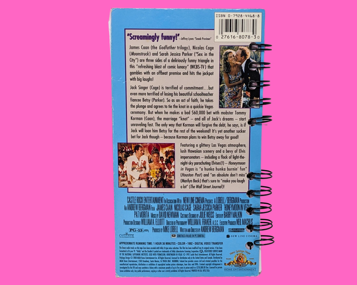 Lune de miel à Vegas Cahier de film VHS
