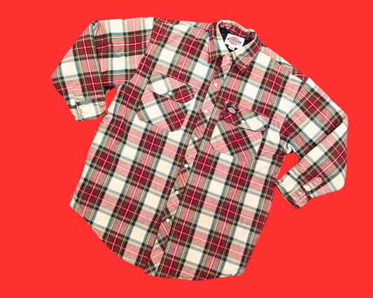 Veste légère boutonnée Dickies Y2K chaude à carreaux, taille M