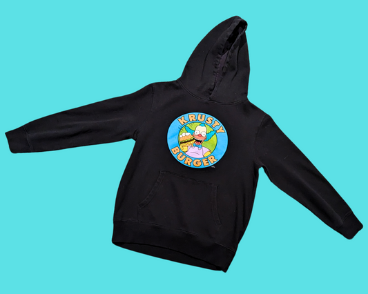 Sweat à capuche Krusty Burger Les Simpson Y2K Taille S