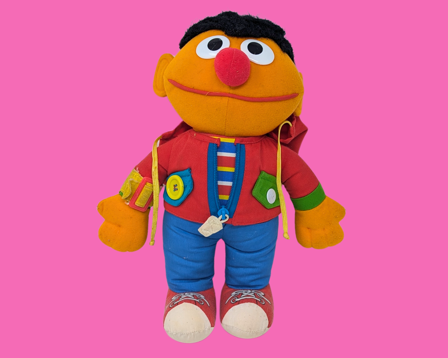 Peluche Ernie de Sesame Street vintage des années 1990