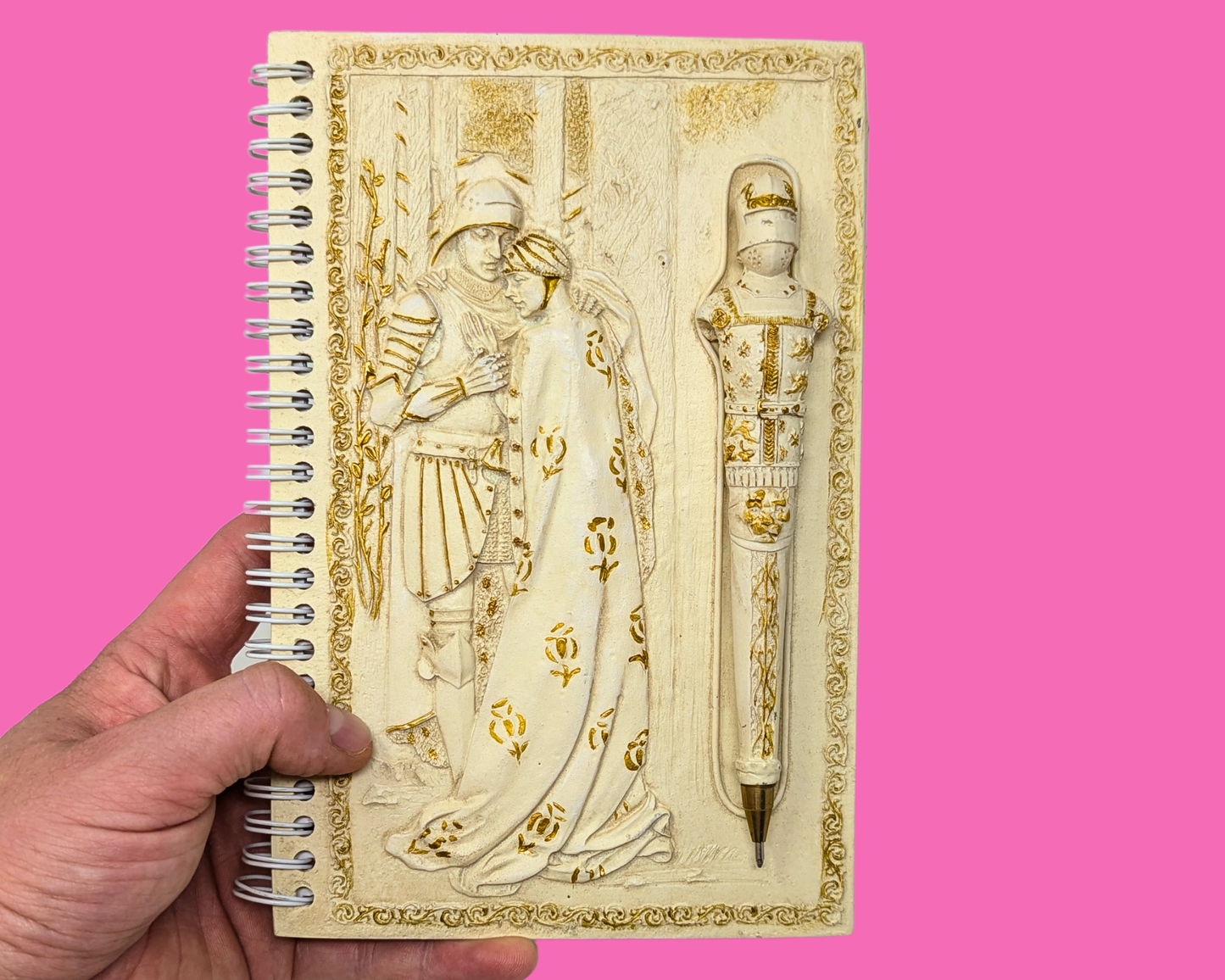Vintage 1990's Brand New Medieval Notebook with Pen