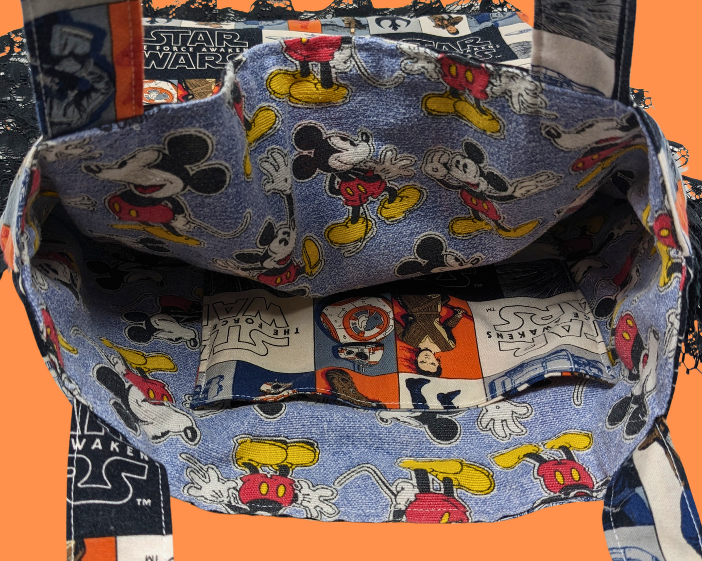 Sac fourre-tout Star Wars fait main et recyclé