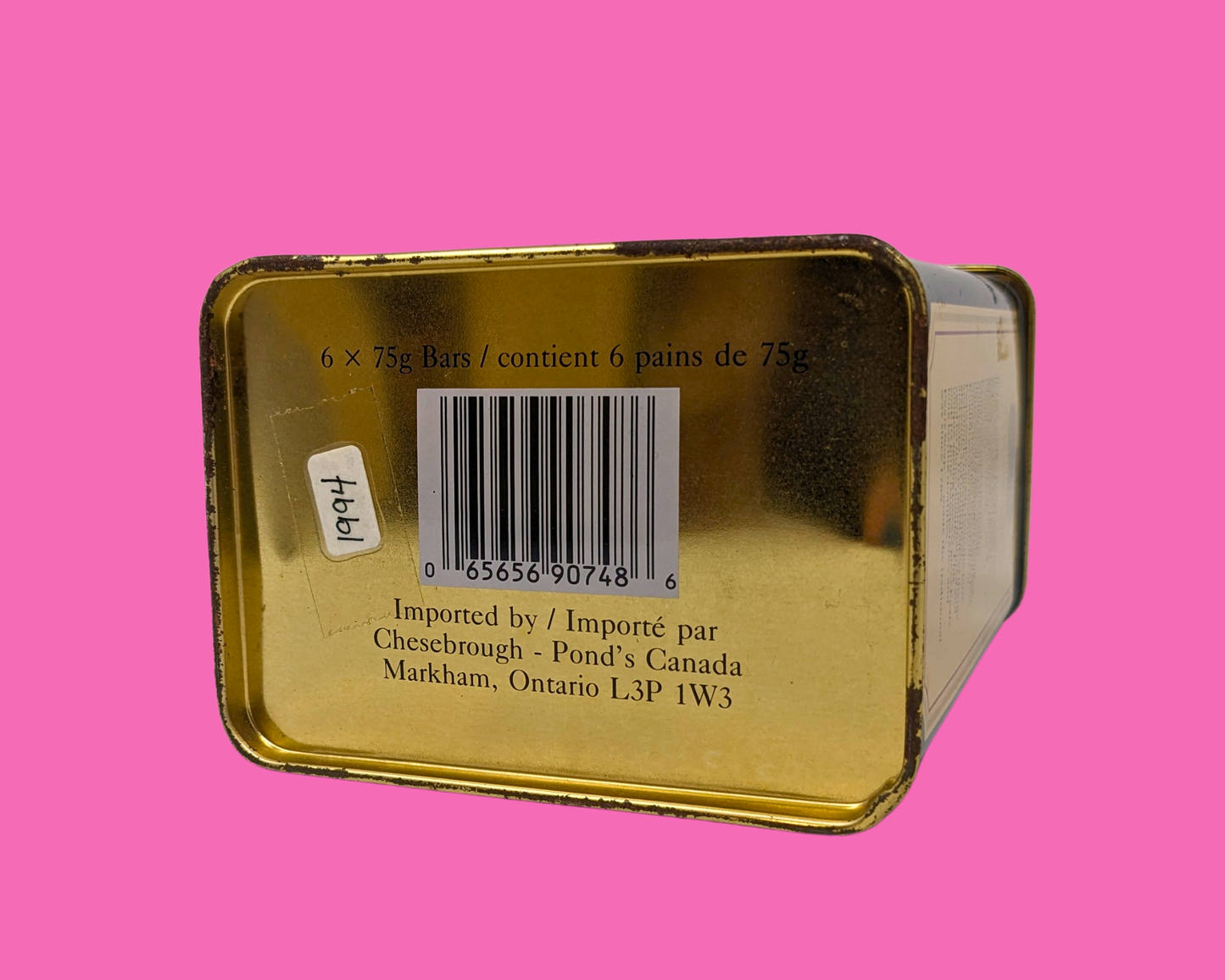 Boîte de savon Pears vintage des années 1990
