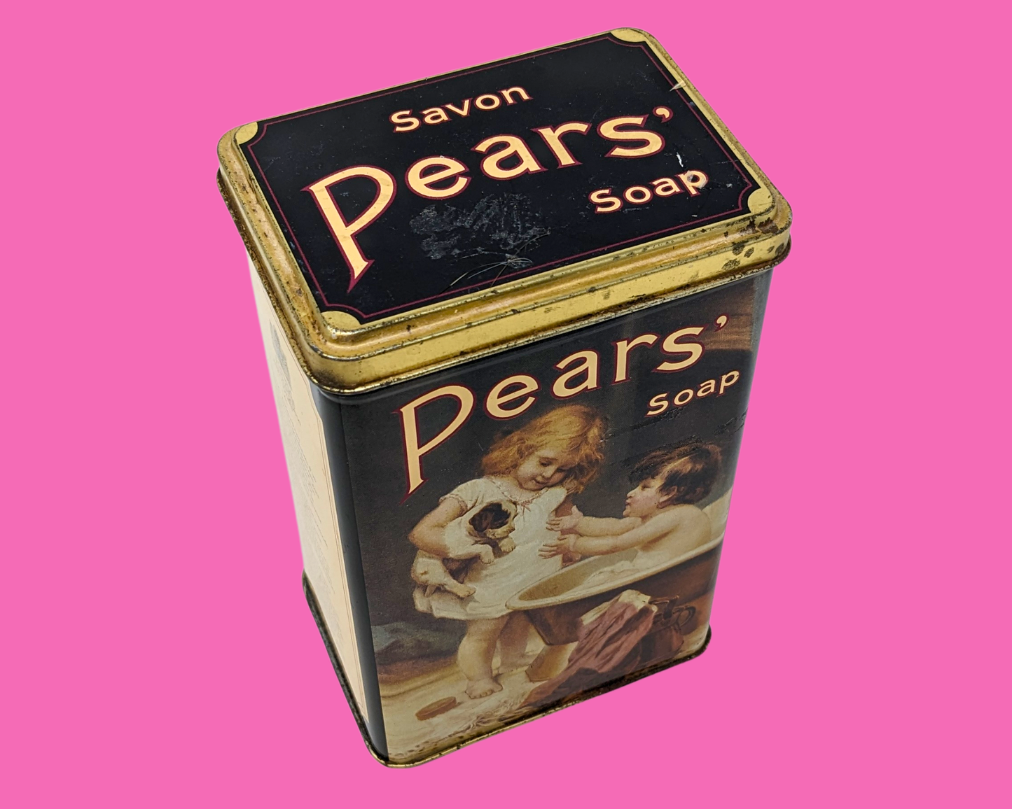 Boîte de savon Pears vintage des années 1990