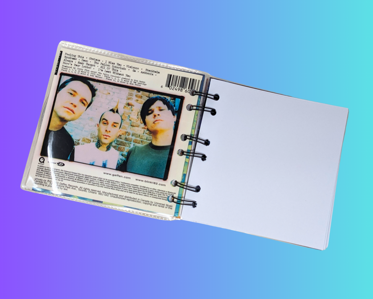 Blink 182 CD Notebook