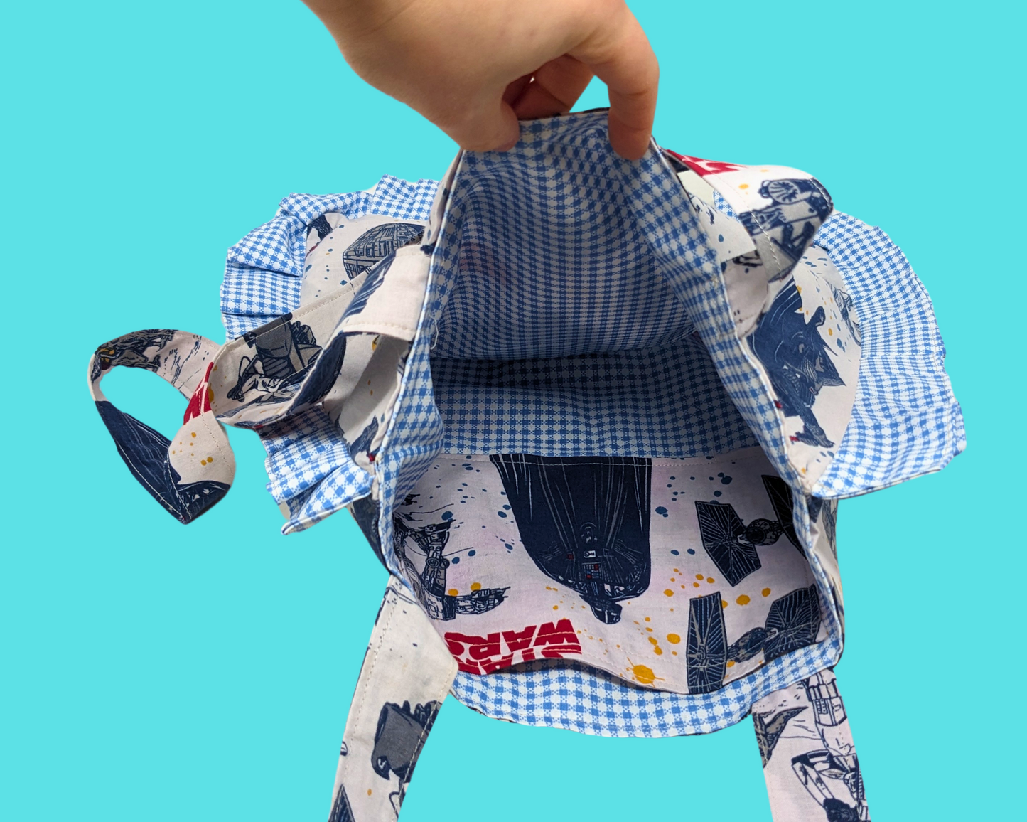 Sac fourre-tout Star Wars fait main et recyclé