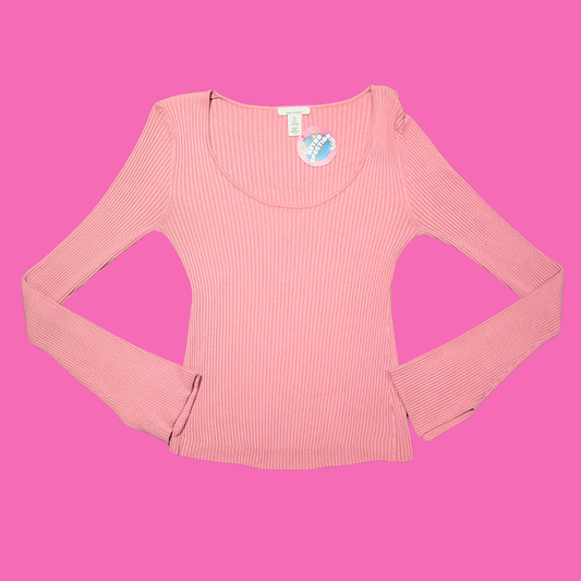 H&M Pink Long Sleeves Maternity Shirt Size S