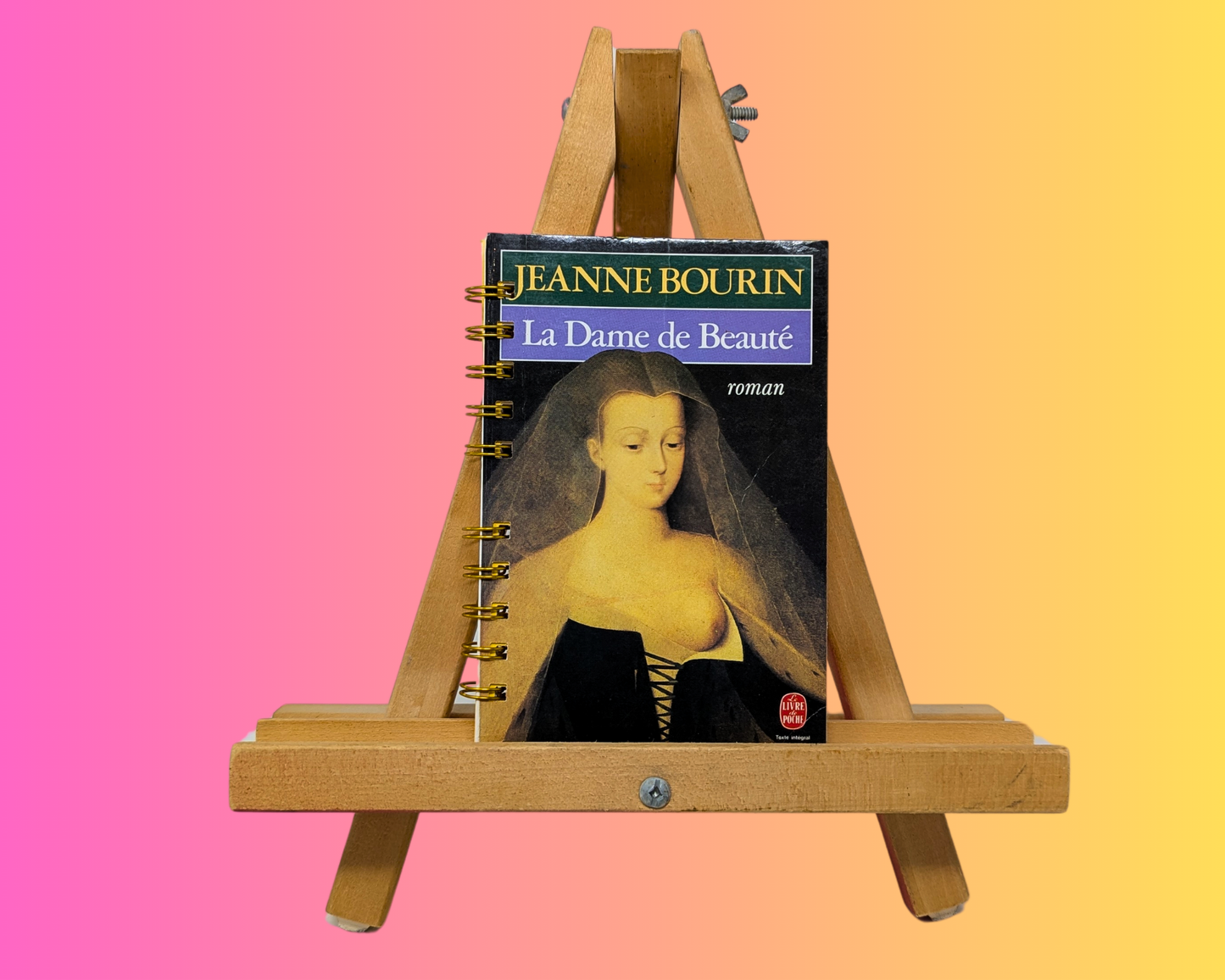 Carnet La Dame de Beauté Roman fait main et upcyclé par Jeanne Bourin